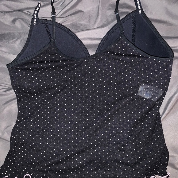 Warners Black and White Polka Dot Bra/Bralette - Picture 2 of 3